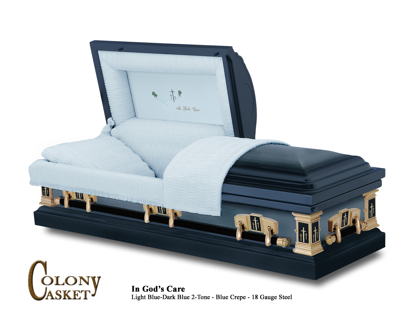 In Gods Care Blue (Heritage) 2 tone